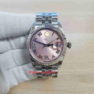 BP メーカー トップ ウォッチ 36 ミリメートル 126234 ダイヤモンド ローマン ピンク ダイヤル サファイア ステンレス 316L ジュビリー 機械式 自動巻き レディース レディース ウォッチ 発光腕時計
