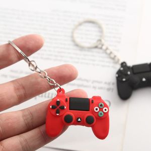 Cute Video Game Handle Keychain for Women Man 3D Rubber Joystick Machine Chain for Boyfriend Key Holder Christmas Gift