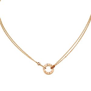 Wholesale coin necklaces resale online - Cater Designer Love Double Chain Jewelry Women s Classic Luxury Necklace with Single Diamond Gift Box X1108A item