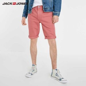 Pantaloncini denim in difficoltà in stile in stile rosa in cotone da uomo Jackjones | 219143505 x0628.