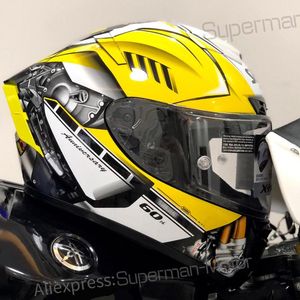 Face Face Shoti X14 Yaha RJM 60 Motocicleta Capacete Anti-Nevoeiro Viseira Homem Equitação Carro Motocross Racing Motorbike Capacete-Não-Original-Helmet2