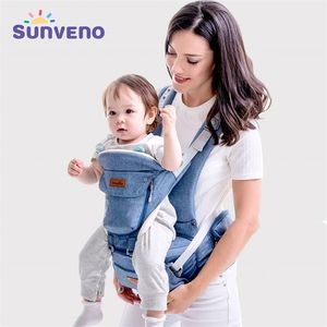 SUNVENO Baby Front Front Front Baby Wygodne Sling Plecak Plecak Wrap Baby Kangaroo Hipeat na urodzeni 0-36 m 211025