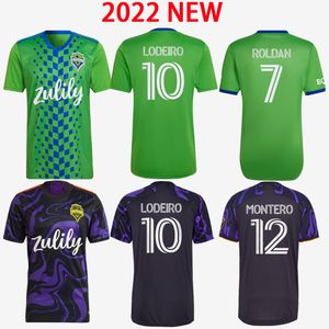 2022 Seattle Sounders FC Home Soccer Jerseys MLS Roldan Rudidiaz Morris Dempsey Torres Chemises de football Roldan Montero Lodeiro S XL