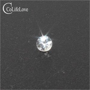 3 mm round cut natural white sapphire loose gemstone wholesale price 0.15 ct VS grade white sapphire for jewelry shop H1015