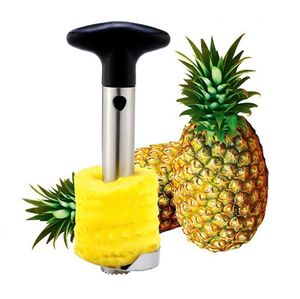 Fruktverktyg Rostfritt Stål Ananas Peeler Cutter Slicer Corer Peel Core Kniv Gadget Kök Tillbehör EED6113
