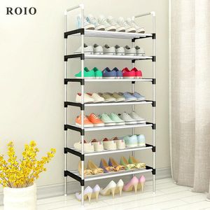 Kläder Garderob Storage MultiLayer Sko Skåp Lätt att installera Skor Hylla Arrangör Space-Saving Stand Holder Entryway Home Dorm Tall