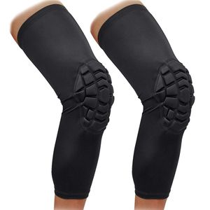 Joelheiras cotovelas de compressão mangas da perna - protetora de suporte de suporte à prova de colisão de protetores esportivos para basquete para basquete