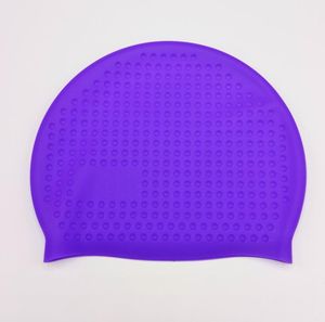 Adult Silicone Impermeabile Cappucci di nuoto impermeabile Protezione dell'orecchio Capelli lunghi Acqua Acqua Sport Swim Piscina Cappello Big Bambini Bagno Bagno Caps Accessoriario