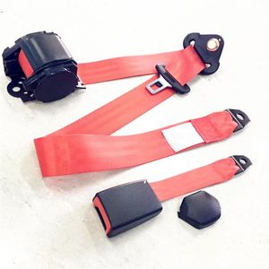 Accessori per cinture di sicurezza Cintura di sicurezza per auto rossa universale Estensione fibbia Cintura di sicurezza per spalla regolabile per set da 1 pezzo