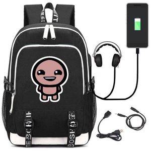 Rucksack The Binding Of Isaac Student Schultaschen Büchertasche Cosplay Unisex Laptop Reise Schulter