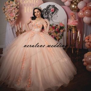 Sweet 16 Quinceanera Dresses Off Ramię Ruched Suknia Balowa Sweet 15 Dress Suknie Vestido DE 15 Anos Quinceaneras