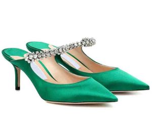 أنيقة Lady Bing Fashion Fashion Sandals أحذية عالية الكعب كعب الكاحل بلورات حلقات رينستون الزفاف مع حفلة للنساء حجم اليورو الكبير 35-43