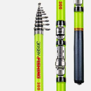 Telescopic Rock Fishing Rod Spinning Fly Carp Feeder Carbon Fiber Pesca 3M 2.7M 2.4M 2.1M 1.8M 1.5M Mini Travel Reel Seats