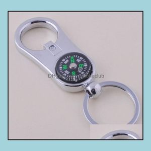 Öppnare Kök Verktyg Kök, Matsal Bar Hem Garden Alloy Nautical Helm Compass Key Ring Bottle Opener Fashion Aessories Kedjor Charms K