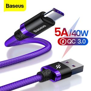 Cabos de telefone celular5a Tipo USB Cabo C para Huawei Mate 30 P30 P20 Pro Lite Telefone Móvel USBC Rápido Carregador Cordão USB-C