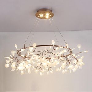 Żyrandole Żyrandol Nowoczesna lampa sufitowa Led Lustre do sypialni Salon Avize Room Lampa wisząca