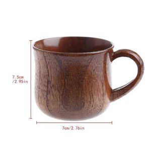 Wholesale juice natural resale online - Wooden Cup Primitive Handmade Natural Wood Coffee Beer Juice Milk Tea Mug G1126