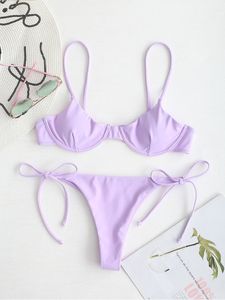 Seksi Brezilyalı Bikini Set Mayo Beyaz Kadın Mayo Mayo Karpuz Baskı Biquini 210514
