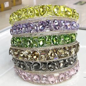 Accessori per capelli per adulti con fascia per capelli con strass di cristallo colorato per ragazze da donna