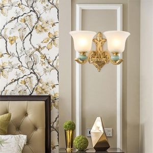 Lâmpadas de parede internas Brass Modern Luxury Sconce Decorative for Home Bedroom Sala Dining