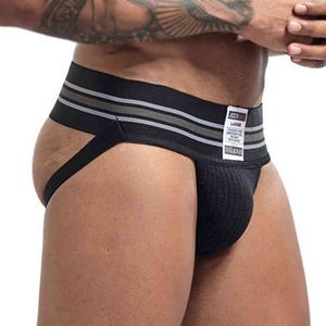 Männer Unterwäsche Jock Strap Elastische Hüfte Heben Atmungsaktive Sexy Attraktivität Mode männer Tangas 100% Marke Neue H1214