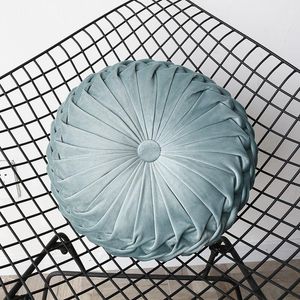 European Style Round Cushion Sofa Waist Pillow Thicken Office Chair Cushions Throw Pillows 8 Colors Quality Seat Pumpkin Pad 1PC Cushion/Dec