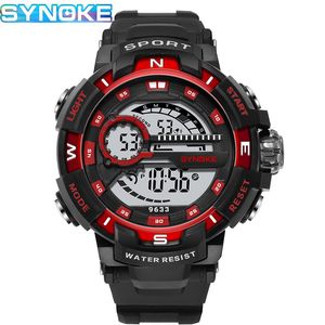 Męskie Zegarek Cyfrowy Sport Wrist Watches Mężczyźni 5bar Wodoodporny Zegar Elektroniczny Mężczyzna G Wojskowy Styl LED Reloj Hombre 9633 Wristwatches