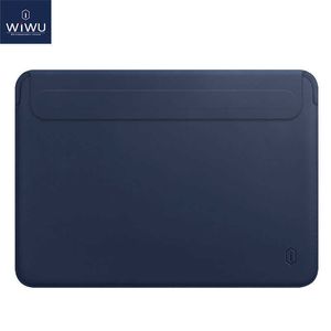 Est Laptop Sleeve Väska till MacBook Pro 13 A2338 M1 A2159 A2289 PU Läder Laptop Bärhylsa för MacBook Pro 16 CASE A2141 211018