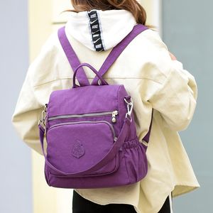 HBP Flower about casual womens backpack handbag anti-theft nylon bag anti-splashing nylon bags 2023 fashion women's bago