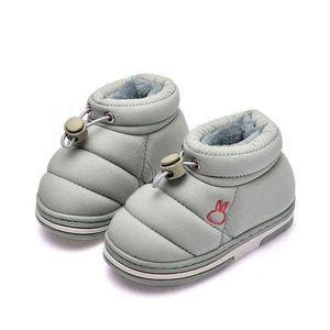 2021 Дети Зимние Ботинки Дети Открытый Снежные Обувь Мальчики Теплые плюшевые Утолщение Обувь Крытый Домашний Ботинок Мода Девушки Мальчики Обувь G1210