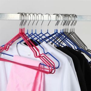 10pcs Metal Clothes Hook Hangers Kids Coat Laundry Rack No Slip Towel Underwear Wide Space Hanger Stainless Steel 210423