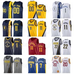 Man Kvinna Ungdomsskärm Tryckt Basketball Doug McDermott Jersey 20 Malcolm Brogdon 7 Domantas Sabonis 11 Caris Levert 22 TJ Warren 1 Team