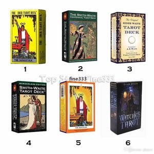 Wholesalsmith Waite 78 folhas / set Shadowscapes Tarot Deck Board Cartões de jogo com caixa colorida Versão em inglês 6 estilos