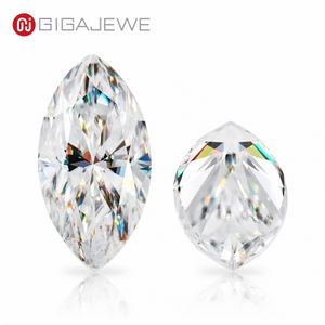 Gigajewe белый D цветной маркиза вырезать VVS1 Moissanite Diamond 0.5-3CT для ювелирных изделий