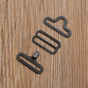 Abbigliamento Armadio Storage 30pcs / SET 20mm Papillon Hardware Cravatta Gancio Cravatta Clip di fissaggio per fare cinghie regolabili sulla fibbia