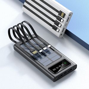 20000mAh 2 USB Port Solar Power Bank Charger External Backup Battery With Retail Box For Samsung