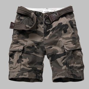 Men Summer High Quality Tactical Cotton Cargo Shorts Multi-pocket Men's Casual Fashion Camouflage Sports Short 28-40 210714