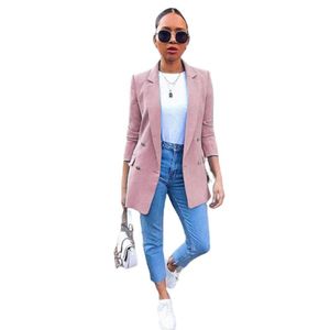 Frauen Anzug Mantel Modische Revers Strickjacke Mittellange Temperament Blazer Langarm Plus Größe S-5xl Womens Casual Tops Damen anzüge Blaz