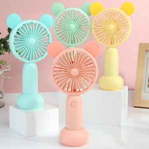 Recarregável 1200mAh USB Fan Hand Held Party Favor Office Outdoor Doméstico Desktop Bolso Portátil Viagem Fãs Elétricos