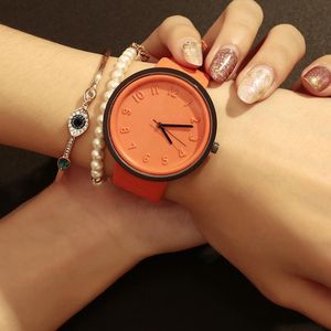 Wholesale watch ladies girls for sale - Group buy Stereoscopic Numeral Girls Watches Womans Creativity Canvas Leather Strap Fashion Simple Casual Ultra thin Ladies Watch Wristwatches