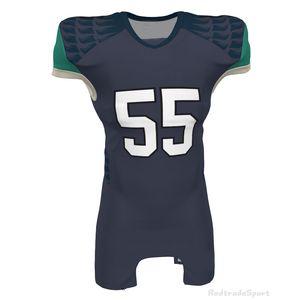 Herrblått Röd Svart Vit Lila Stitched Football Jerseys Anpassad Any Name Number Good Quality Shirts S-XXL Weijingren