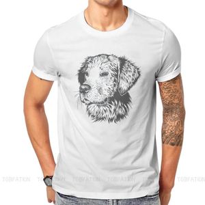 Men s T Shirts Dog Cute Animal Original TShirts Painted Print T Shirt Hipster Clothing Size S XL