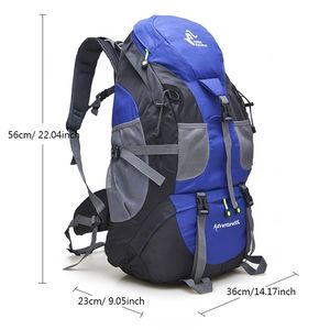 50l Wodoodporna Plecak wędrówki Mężczyźni Trekking Plecaki Podróży Dla Kobiet Torba Sportowa Outdoor Wspinaczka górska Torby Hike Pack Y0803
