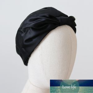 Schlafmütze für Damen, weich, reine Seide, Charmeus-Nachtschlafmütze, Haarhaube, Seide, bequeme Kopfbedeckung, breites elastisches Band, Haarausfall-Kappe