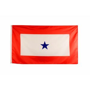 3x5fts 90x150CM Service Flag Blue Star Service army flag Direct factory wholesale 100% Polyester