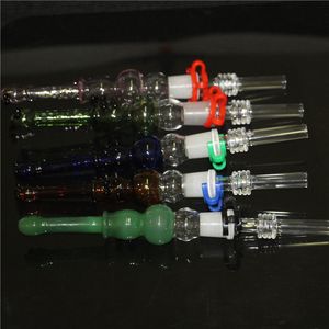 Hosahs Mini Nectar Kit 14mm Nector Dab Straw Oil Rigs Micro NC Set Glass Water Pipe SS Tips