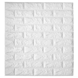 Art3d 11-Pack Peel and Stick 3D Wallpaper Panels for Interior Wall Decor Carta da parati autoadesiva in mattoni di schiuma A06003