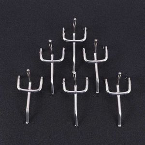 50 sztuk Steel węglowy PEG Deska Pegboard Hooks Garage Work Shop Shoping Display Organization Steel Hanging Tool (Silver) 210609