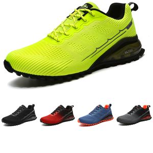 Hotsale Marka olmayan Erkekler Koşu Ayakkabıları Siyah Gri Mavi Turuncu Limon Yeşil Kırmızı Dağ Tırmanışı Yürüyüş Erkek Eğitmenler Açık Spor Sneakers 41-47