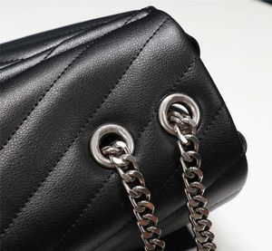 이브닝 백 최고의 디자이너 Loulou Shouther Bag Matelasse Calfskin 96Y- quilted 오버 스티칭 가죽 및 그로스 그레이닝 대용량 메시지 안감